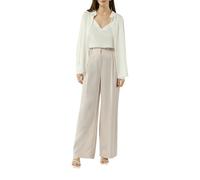 comma - Wide-Leg-Hose aus Lyocell beige - Gr. - 44