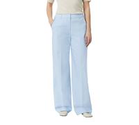 Comma Hose Elegante Loose Fit Wide Leg mit Gesäßtaschen Blau Größe 40
