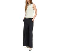 Comma Wide-Leg-Hose mit Seitenstreifen