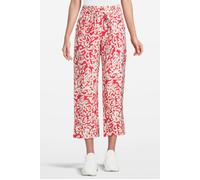 comma - Stoffhose mit All-over-Print rot - Gr. - 36
