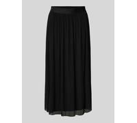 COMMA Plisseerock mit elastischem Bund in Black, Größe 38