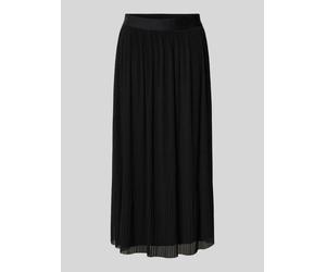 COMMA Plisseerock mit elastischem Bund in Black, Größe 38