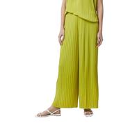 Comma Plissierte Wide-Leg-Hose aus Satin