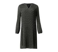 Chiffonkleid COMMA Gr. 38, N-Gr, grau (grey, black) Damen Kleider (30677851-38) grey, black