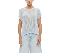 Poncho aus Viskosemix mit Glitzergarn XL blau 2180522.5015.XL