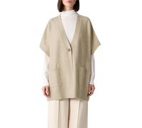 Comma Indoor-Poncho mit Knopfverschluss Violett