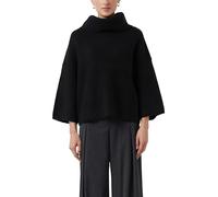 comma Relaxed Fit Strickpullover mit Rollkragen in Black, Größe M