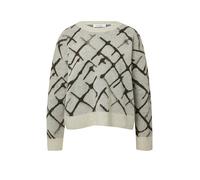 Comma Strickpullover aus Alpakamix mit Schmuckperlen-Details