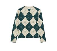 comma - Strickpullover grün/beige - Gr. - 44