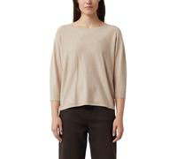 Comma Strickpullover aus Viskose-Mix mit rückseitiger Schnürung – Beige Größe 34