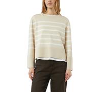 Streifenpullover mit weiten Ärmeln 38 beige|weiß 2176611.81G7.38