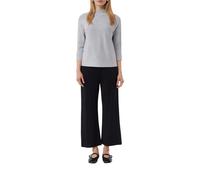 Comma Strickpullover Feinstrick Viskosemix Stehkragen Damen Grau Gr. 34 Regular Fit