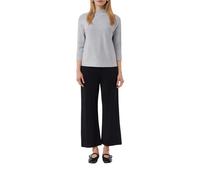 Strickpullover COMMA, Damen, Gr. 42, grau, Strick, Obermaterial: 80% Viskose, 20% Polyamid, unifarben, casual, regular fit taillenbedeckt, ohne Ausschnitt, 3/4-Ärmel Fledermausärmel gerader Abschluss,