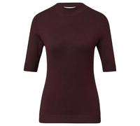 comma Strickpullover aus Viskose-Mix mit 1/2-Arm in Bordeaux, Größe 42