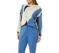 comma - Strickpullover blau|mehrfarbig - Gr. - M