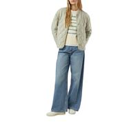 Streifenpullover mit weiten Ärmeln 44 beige|grün 2176611.04G7.44