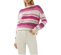 Comma Pullover White-pink Strips Größe: 46 | Strickpullover Outlet | Damen | Weiß