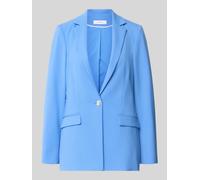 comma Regular Fit Blazer aus Viskose-Mix mit Pattentaschen in Royal, Größe 46