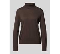 comma - Rollkragen-Strickpullover braun - Gr. - 44