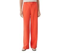 Comma Regular: Twill-Hose mit Wide Leg