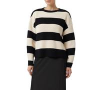 Comma Ringelpullover aus Grobstrick mit dezenten Pailletten