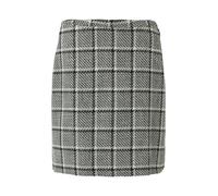 comma - Rock aus Bouclé schwarz/weiß - Gr. - 46