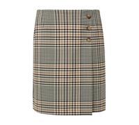 comma Minirock mit Knöpfen und Reißverschluss in Beige, Größe 44