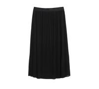 Faltenrock COMMA, Damen, Gr. 44, schwarz, Web, Obermaterial: 100% Polyester. Futter: 100% Viskose, unifarben, bequem 3/4-Länge, Röcke, Sommerrock mit elastichem Bund (57553103-44) schwarz