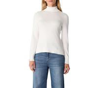 Comma Rollkragenpullover mit Ärmelschlitzen Damen Weiß Größe 40