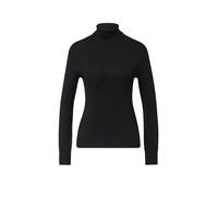 comma Strickpullover mit Rollkragen in Black, Größe 44