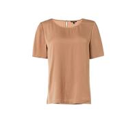 comma - Blusenshirt aus Satin beige - Gr. - 36