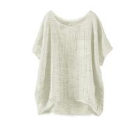 Comma satinbluse braun Leinen Hemd Kurze Kuschelig Blusen Freizeit Leicht Freizeithemd Locker Sommershirt Schönes Schnitt Tee Shirts Shirt weiß Damen sexy