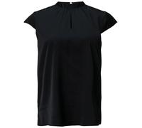 Comma Satinbluse Kurzarm