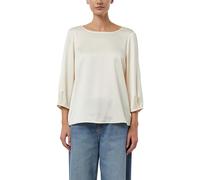 Comma Satinbluse mit 3/4-Ärmeln