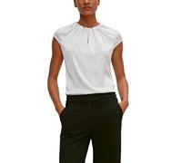 Comma Satinbluse mit Raffung