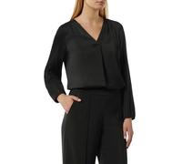 Comma Satinbluse mit V-Ausschnitt