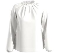 Comma Satinierte Bluse mit Raffung