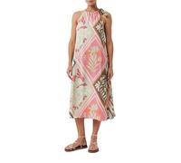 Comma Satiniertes Midi-Kleid mit All-Over-Print