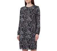 Comma Satinkleid mit Allover Print