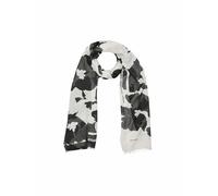 comma Schal mit Fransen im Allover-Look in Marine, Größe 1