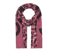 Comma Schal mit abstraktem Muster und Fransen