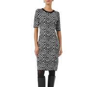 Comma Schmales Strickkleid mit Animal-Muster