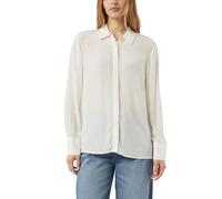 comma Relaxed Fit Hemdbluse aus reiner Viskose in Offwhite, Größe 38