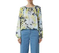 Bluse blau|gelb 46