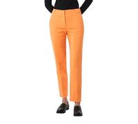 comma Slim Fit Stoffhose im unifarbenen Design in Orange, Größe 42