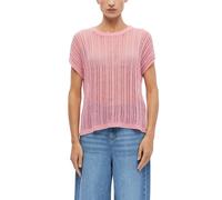 Poncho aus Viskosemix mit Glitzergarn pink XL