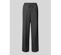 comma Straight Leg Anzughose mit Bügelfalten in Anthrazit, Größe 36