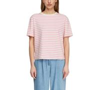 comma - T-Shirt pink|creme - Gr. - 40