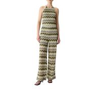Strick-Jumpsuit mit Zick-Zack-Muster grün 36/REG