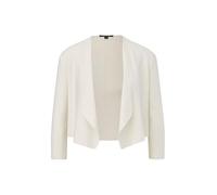 Strickjacke COMMA Gr. L (40), weiß (off white) Damen Strickjacken kurze mit offener Vorderseite (51276156-L)